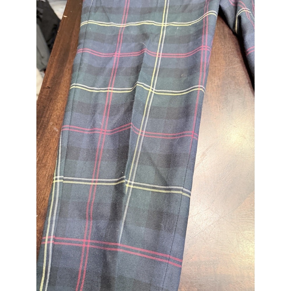 Talbots 10P Plaid Hampshire Ankle Pants Wool Blend academia Preppy - Picture 2 of 5